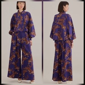 Farm Rio Blue Leopards Set